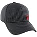 adidas mens Structured Men s amplifier stretch fit cap, Night Grey/Scarlet, Medium-Large US