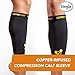 CopperJoint Calf Compression Sleeve – Copper-Infused Design, Promotes Proper Blood Flow, Offers Compression and Support for All Lifestyles - Single