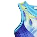 ZHBNN Trolls Comfy Loose Fit Pajamas Girls Printed Princess Dress (Blue,140/7-8Y)
