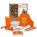 MasterChef Junior Cooking Essentials Set - 9 Pc. Kit Includes Real Cookware for Kids, Recipes and Apron