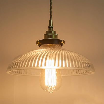 Nmbe Vintage Copper Pendant Light 9 8 Glass Shade Pendant
