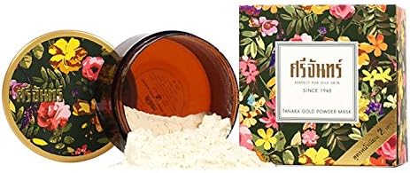 3 Units X 2 in 1 Srichand Tanaka Gold Face Body Powder Mask Smooth Full Size 14g. (Whitening Lightening Lighten Reduce Dark Spots Melasma and Acne.)