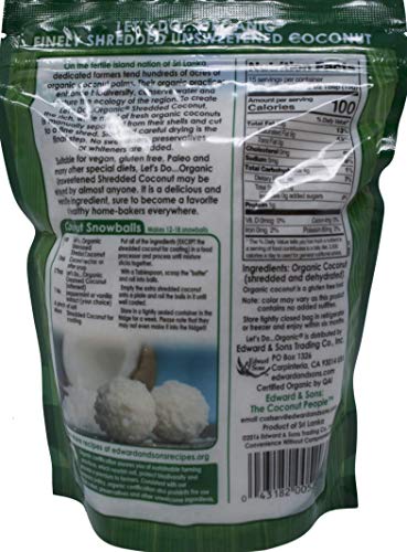 Let's Do Organic Unsweetened Shredded Coconut & Coconut Flakes | 3 Flavor Variety (1) each: Reduced Fat Shredded, Plain Flakes, Toasted Flakes (7-8.8 Ounces) Plus Recipe Booklet Bundle