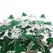 Tinksky Christmas Tree and Elk Shaped Merry Christmas Table Confetti Christmas Decoration (Green Silver)
