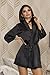 iCollection Women's Satin Robe, Black, Small/Medium