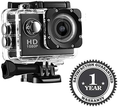 Infinizy Full Hd 1080Paction Camera with 170° Ultra Wide-Angle Lens & Full Accessories Waterproof Digital Cam