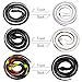 Whaline 4Pcs Realistic Rubber Snakes 2 Size Scary Black Fake Snake Large Scare Toys for Garden Props to Keep Birds Away, Pranks, Theater Props Halloween Party Decoration, 52inch and 31.5inch
