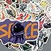 Homyu Stickers Pack 50-Pcs Decals of Astronaut Space Man Stickers Decals for Cars Motorcycle Portable Luggages Ipad Laptops Waterproof Sunlight-Proof