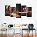 Cao Gen Decor Art-PSRP12827 Panels Wall Art Fruit Grape Red Wine Glass Painting on Canvas Stretched and Framed Canvas Paintings Ready to Hang for Home Decorations Wall Decor