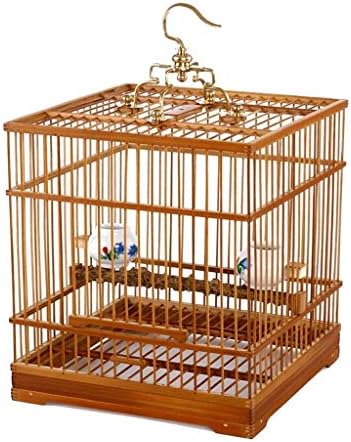 無料サンプルok 鳥かご 古い竹手作りブティックスクエアバードケージ