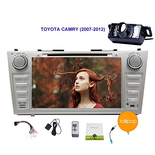 Free Camera in Dash Quad-core Android 5.1.1 Lollipop Stereo system GPS Navigation Car DVD Player Special for TOYOTA CAMRY (2007-2012) Autoradio Bluetooth Headunit HD Capacitive Touchscreen Auto Audio