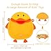 Safe&Care Bath Toy Organizer, Bathroom Toy Net Bag Baby Bath Toy Storage Mesh Net for Toddler Bath Toys Quick Dry Mildew Free/Antibacterial/Odorless Cute Duck with Two Heavy Duty Suction Cups