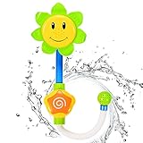 Sakiyr Sunflower Baby Bath Toys Spray Bathing Tub Fountain Toys for Kid Hand Shower Bath Toy
