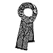 Women and men's Modal Super Soft Oblong Scarf 7312 Inches (black)
