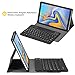 CHESONA Samsung Galaxy Tab A 10.5 Case with Keyboard, Detachable Wireless Keyboard PU Leather Slim Folio Stand Cover Case for Samsung Galaxy Tab A 10.5 Model SM-T590/T595 2018 Release Black