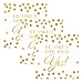 He Asked She Said Yes | Amscan Wedding Beverage Napkins Value Pack, Gold/White, 5