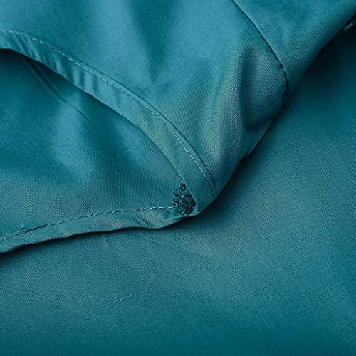 CCatyam Plus Size Dress for Women, T-Shirt Tops Short Sleeve Solid Ruffled Pockets Casual Loose Fashion Green