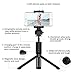 VANZAVANZU Selfie Stick with Tripod and Detachable Wireless Remote for iPhone x xr xs max 6 6s 7 8 Plus Samsung Phone Galaxy s8 s9 s10 j7 Note 9 8 （Black）