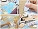 Scratch off travel map of the world - Easy to scratch off world travel map tracker - 33 x 24 Poster