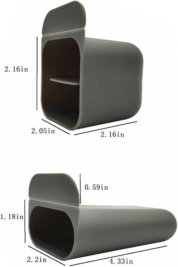 MINSA Creative DIY Screen Pen Pencil Holders Desktop Accessories Organizers for Office Desk Storage Bags Under Computer Monitor & Screen-3 Pack (Gray) : Office Products