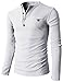 H2H Boys' Premium Waffle Crew Top White US L/Asia XL (KMTTL062)