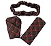 Fochutech 5pcs Set Auto Car Handbrake Gear Shift Rearview Mirror Cover Handle Hand Break Protect Accessories Case Sleeve Universal Anti-Slip Sports (Red)