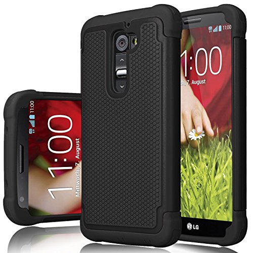 Lg g2 case, jeylly [shock proof] scratch absorbing hybrid rubber …