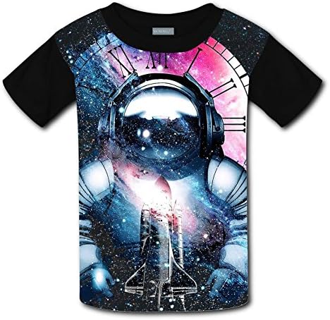 LanvMkk Kids Cosmos Time T-Shirt Short Sleeve 3D Print Tee Shirt