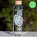 Vibe Bottle Glass Water Bottle 20 Ounce - Drink Clean Fresh Water, BPA-Free Reusable Glass for Beverages Smoothies - Scratch Proof Liquid Container with Nylon Sleeve Bamboo Lid - Durable Recyclable