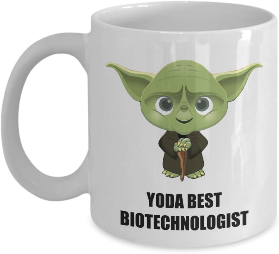 Birthday Christmas Party Gifts For Biotechnologist Employee Staff Husband Wife Men Women Friend Star Wars Jedi Yoda Best Personalized Funny Coffee Mug