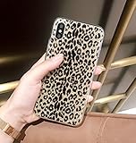 iPhone X Case, iPhone 10 Case, Ebetterr Glitter Sparkle Bling Case for Girls Women Slim Fit Anti Scratch PC Hard Back + Flexible Soft TPU Bumper Protective Cover for iPhone X (2017) Leopard