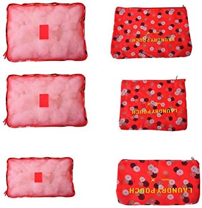 Set Traveling 6-piece Toiletry Bag Case Makeup Organizer Storage Bag, Portable Travel Makeup Bag Waterproof Transparent Large Capacity Zipper for Travel or Home for Female Male