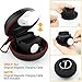 GOGOSODU Compatible Apple Watch Stand, Airpods 1 & 2 Carrying Case 2 in 1 Travel Dock Protective Storage Bag Charging Station for iWatch Series 5/4/3/2/1 38mm 40mm 42mm 44mm, Black
