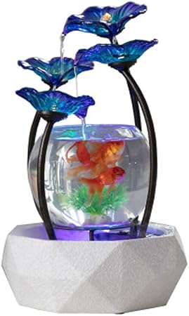 Jiangu Aquarium Dekoration Fur Wohnzimmer Buro Aquarium Dekoration Tisch Keramik Brunnen Bonsai Luftbefeuchter Wasser Ornamente Geschenke Amazon De Kuche Haushalt
