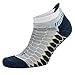 Balega Silver Antimicrobial No-Show Compression-Fit Running Socks for Men and Women (1-Pair), White/Ink, Small
