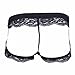 FEESHOW Men's Lace Thongs G String Bikini Sissy Pouch Underwear Lingerie with Garter