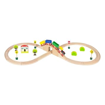Ikea con locomotoras y 3 coches Candado de ferrocarril de madera de lillabo tren de juguete de equipo básico de haya maciza 3 m de longitud diagnosticoplaza.com.ar