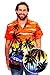 Funky Hawaiian Shirt, Beach, orange, XXL
