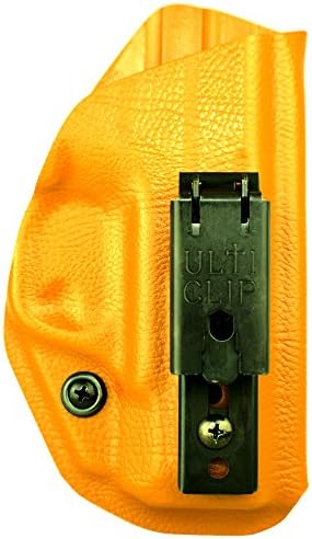 Green Force Tactical Appendix Carry, Inside the Waist Band (AIWB) Holster, S&amp;W Shield, UltiClip XL Belt Attachment, Right Hand Draw, London Tan Raptor