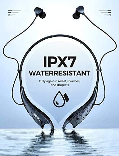 Bluetooth neckband headphones with audio and call management features, priced at $49.99 reduced to $35.99.