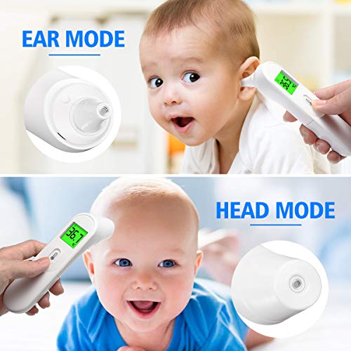 【New Version】Slimerence Forehead and Ear Thermometer 5-in-1 Digital Medical Infrared Temporal Thermometer Instant Reading for Adults and Baby - Thumbnail 3