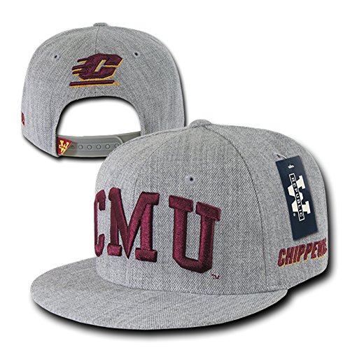 The Freshman College Snapbacks Game Day Cap (Central Michigan, Heather Gray)