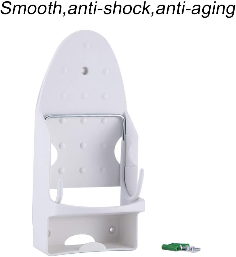 Wall Mounted Iron Rest, FOME PBT Plastic Heat Resistant Hanging Iron Holder Ironing Board Holder Wall Mount with Steel Hooks Iron Board Hanger Iron Board Organizer11.6x5.2IN: Home & Kitchen