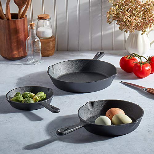 Tabletops Basic Essentials Pre-Seasoned Cast Iron Skillet Best Heavy-Duty Professional Restaurant Ch - //coolthings.us