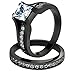 Marimor Jewelry His and Her Black Plated Stainless Steel Bridal Ring Set and Titanium Wedding Band