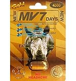MV7 GOLD 4500mg Natural Sexual Performance Enhancement Stamina Men 5 Pills Packs by MV7