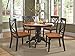 Homestyles Bishop Black 5-Piece Dining Set, 42