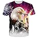 RAISEVERN Unisex 3d Graphic Printed Summer Casual Short Sleeve T Shirts Tees