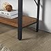 HOMISSUE 4-Shelf Vintage Style Bookshelf, Industrial Open Metal bookcases Furniture, Etagere Bookcase for Living Room & Office, Brown, 48.2-Inch Height