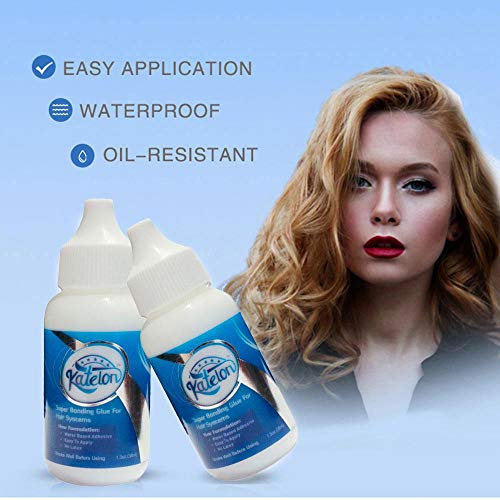 FOONEE Hair Bonding Glue, Hair Replacement Adhesive with Waterproof & Oil-Resistant for Lace Wigs/Hair Pieces/Lace Glue/Wig Glue, Super Lace Glue Super Hold 1.3oz